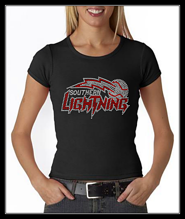 SOUTHERN LIGHTNING BASEBALL RHINESTONE SHIRT