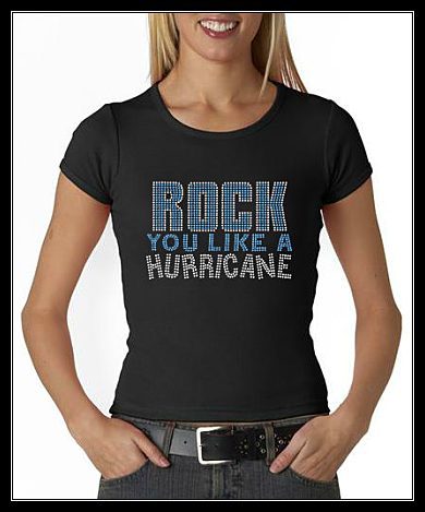 ROCK YOU LIKE A HURRICANE RHINESTONE SHIRT