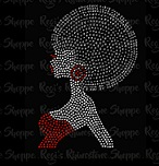 AFRO GIRL SIDE PROFILE DIGITAL DOWNLOAD OR TRANSFER
