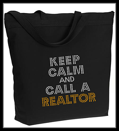 KEEP CALM AND CALL A REALTOR RHINESTONE TRANSFER OR DIGITAL DOWNLOAD